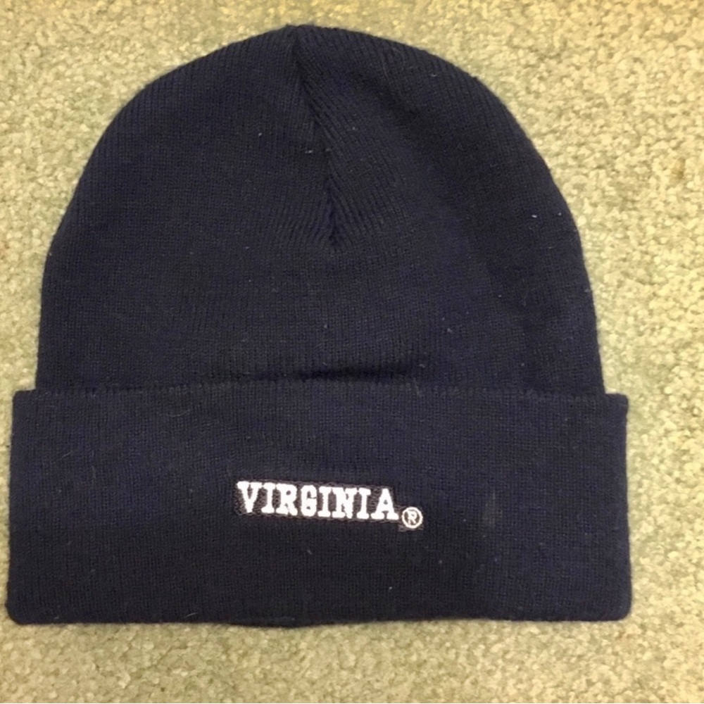 VIRGINIA CAVALIERS KNIT BLUE BEANIE HAT - Picture 3 of 4